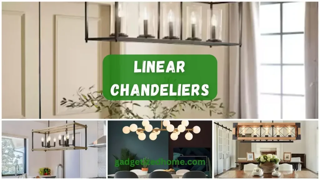 Best Modern Linear Chandeliers Dining Room