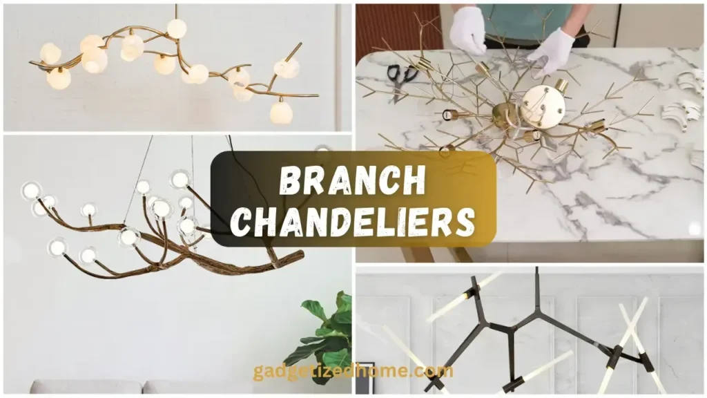 Beautiful tree branch chandeliers and branch chandelier designs for modern home decor