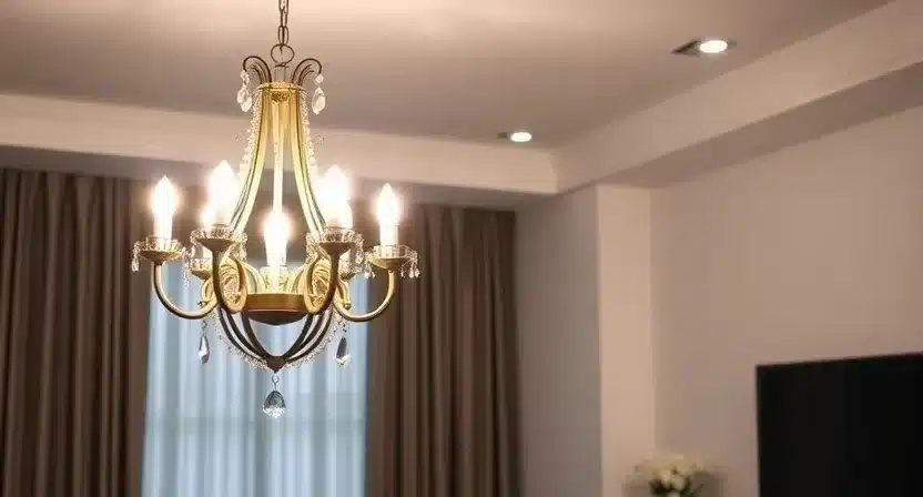 LED chandelier for energy-efficient lighting in modern homes.