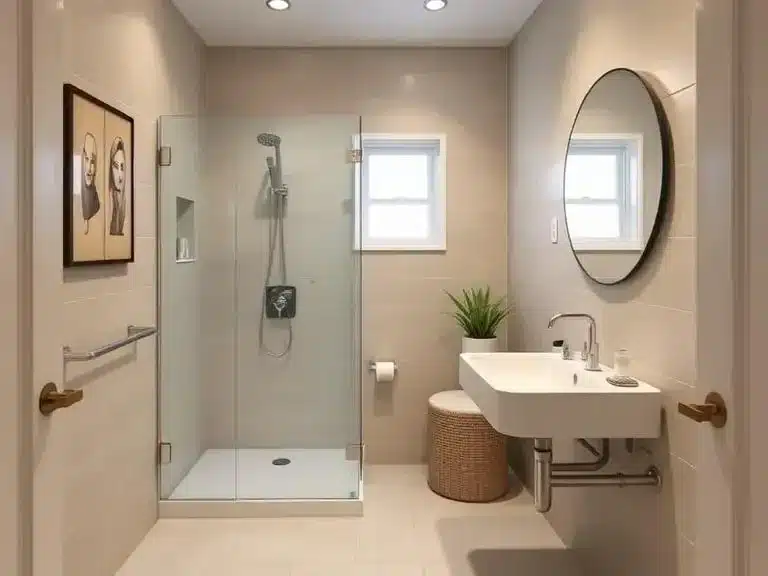 Bathroom with modern fixtures and a clean, refreshed look.