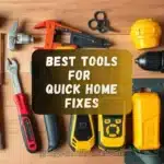 Essential tools for quick home repairs including hand tools, power tools, plumbing, and electrical tools.