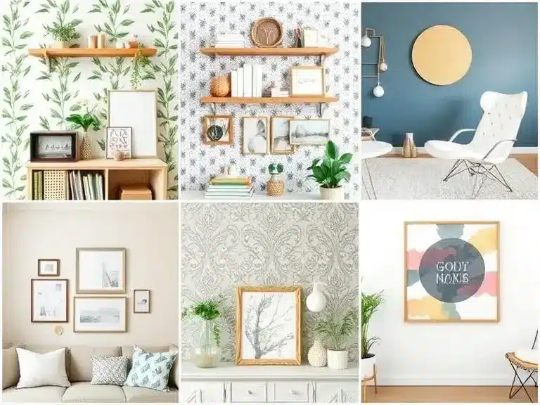 Alternative methods to refresh your walls with peel-and-stick wallpaper, decals, gallery walls, and more.