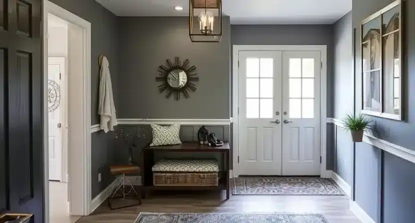 Budget-friendly entryway and hallway upgrades such as lighting, storage, and decor.