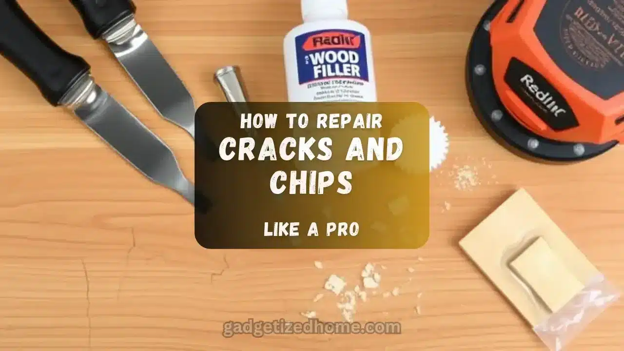 DIY repair tools for fixing cracks and chips in walls, wood, and ceramics.