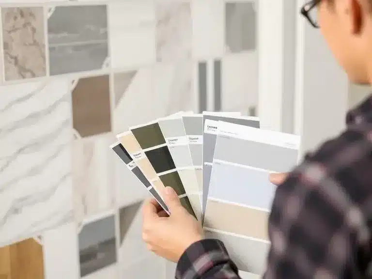 Selecting the right materials for a DIY home renovation project.