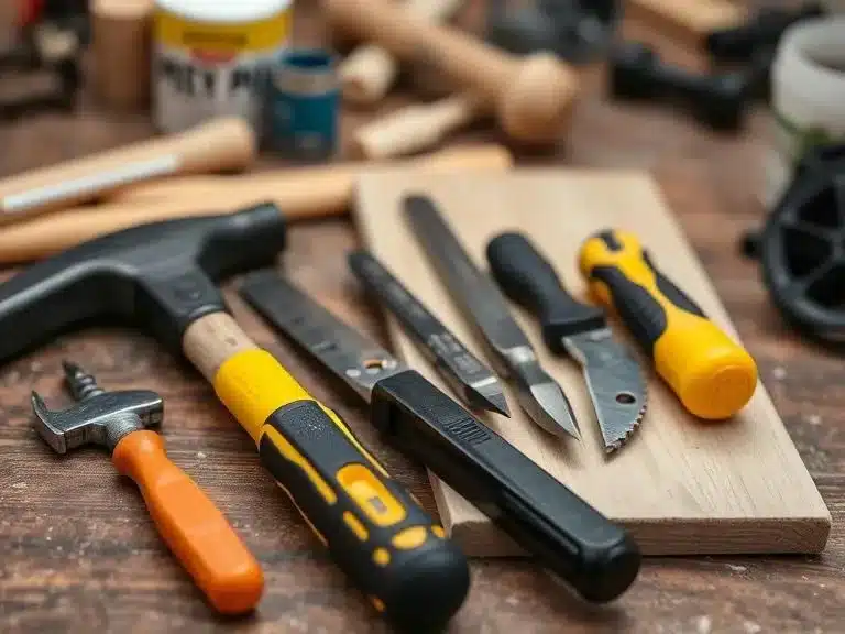 Must-have DIY tools and materials for home renovation projects.