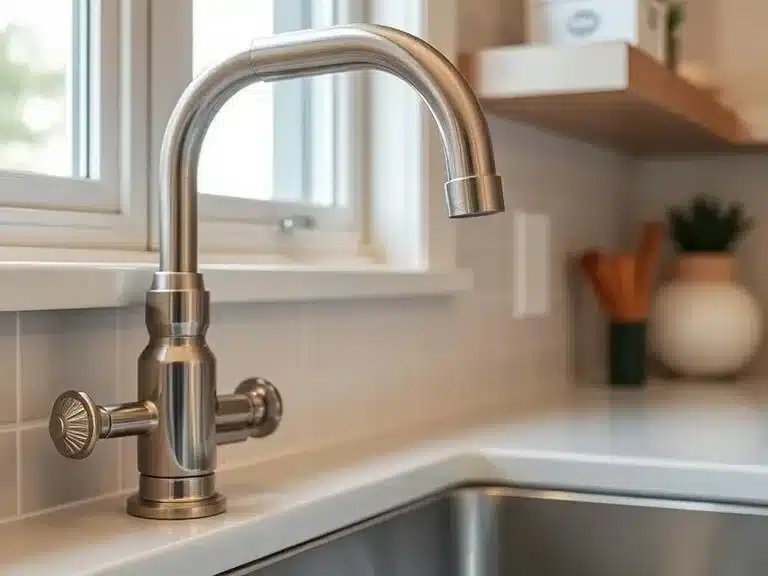 Small details like cabinet knobs and faucets making a big difference in the kitchen.