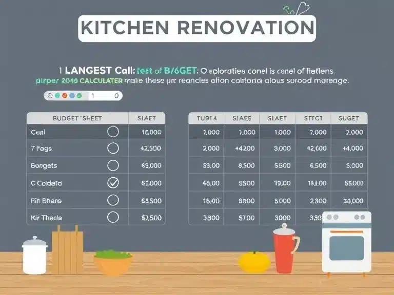 Setting a realistic budget for a kitchen renovation to ensure cost-effective updates.