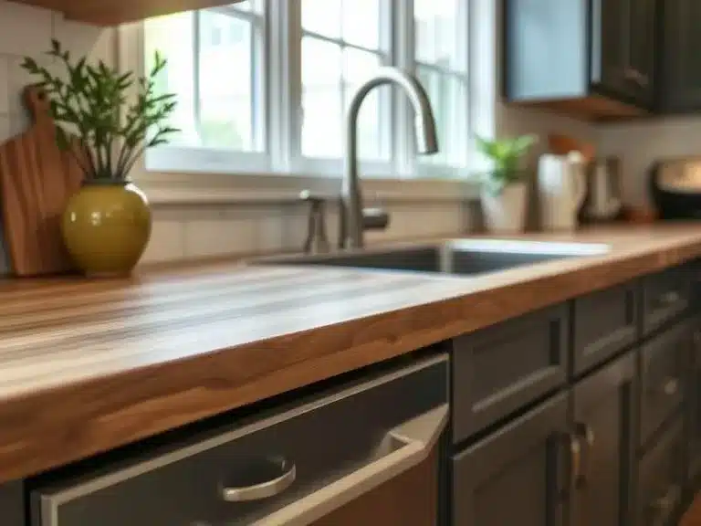 Affordable countertop upgrade options for a stylish kitchen renovation.