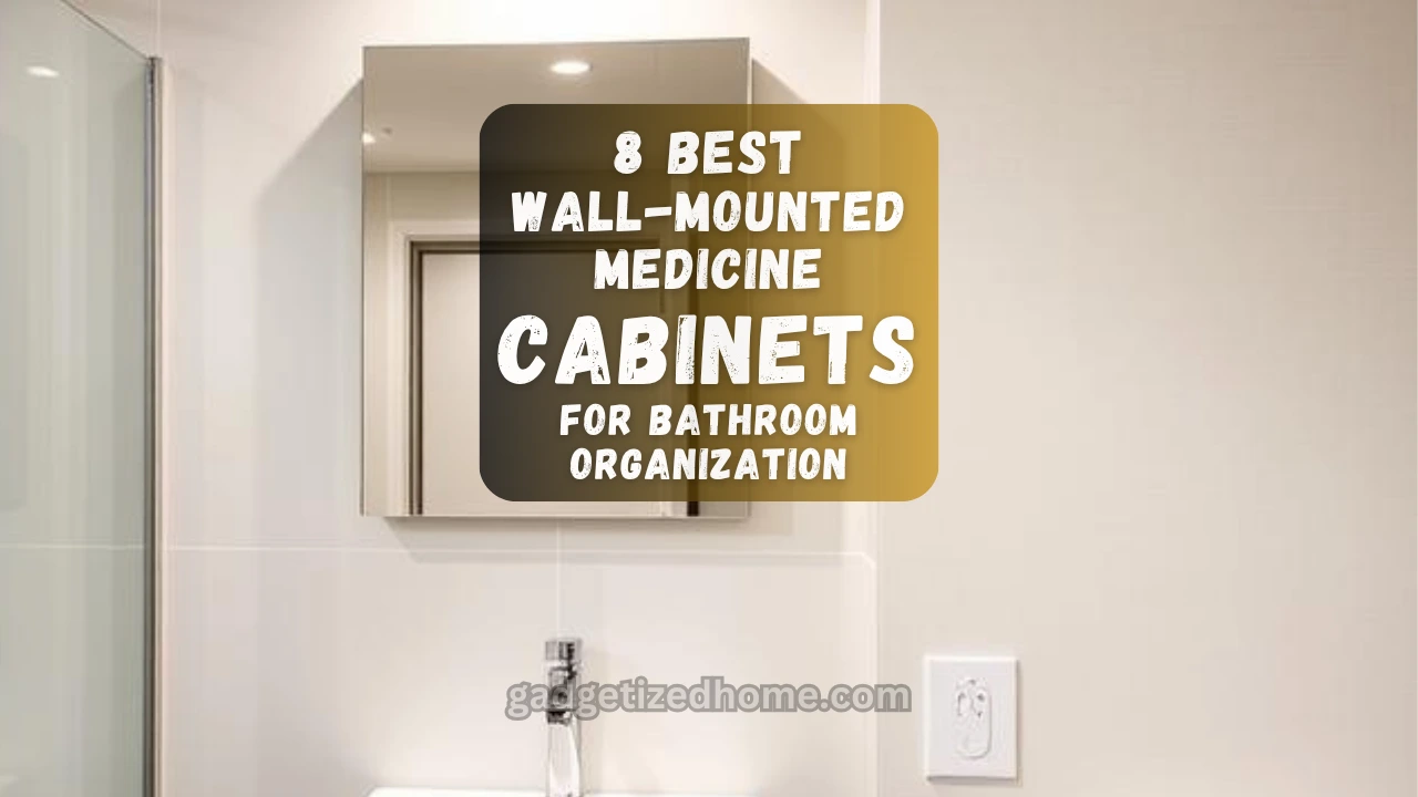 Modern bathroom featuring a wall-mounted medicine cabinet above the vanity with clean decor